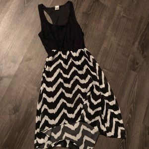 Black and White chevron dress